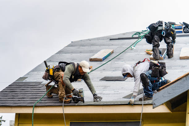 Professional Roofing technician working in Dunfermline, IL